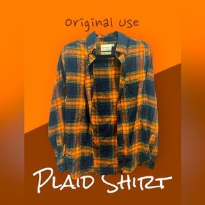 Original Use Plaid Shirt “like new” - Adult | Color: Green/White | Size: S